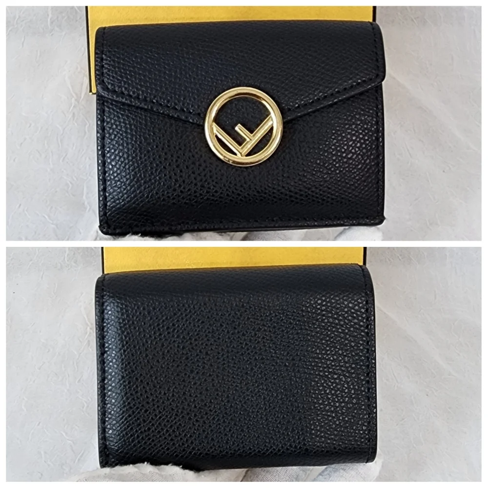 Auth Fendi FF Micro Trifold Wallet - Picture 9 of 12